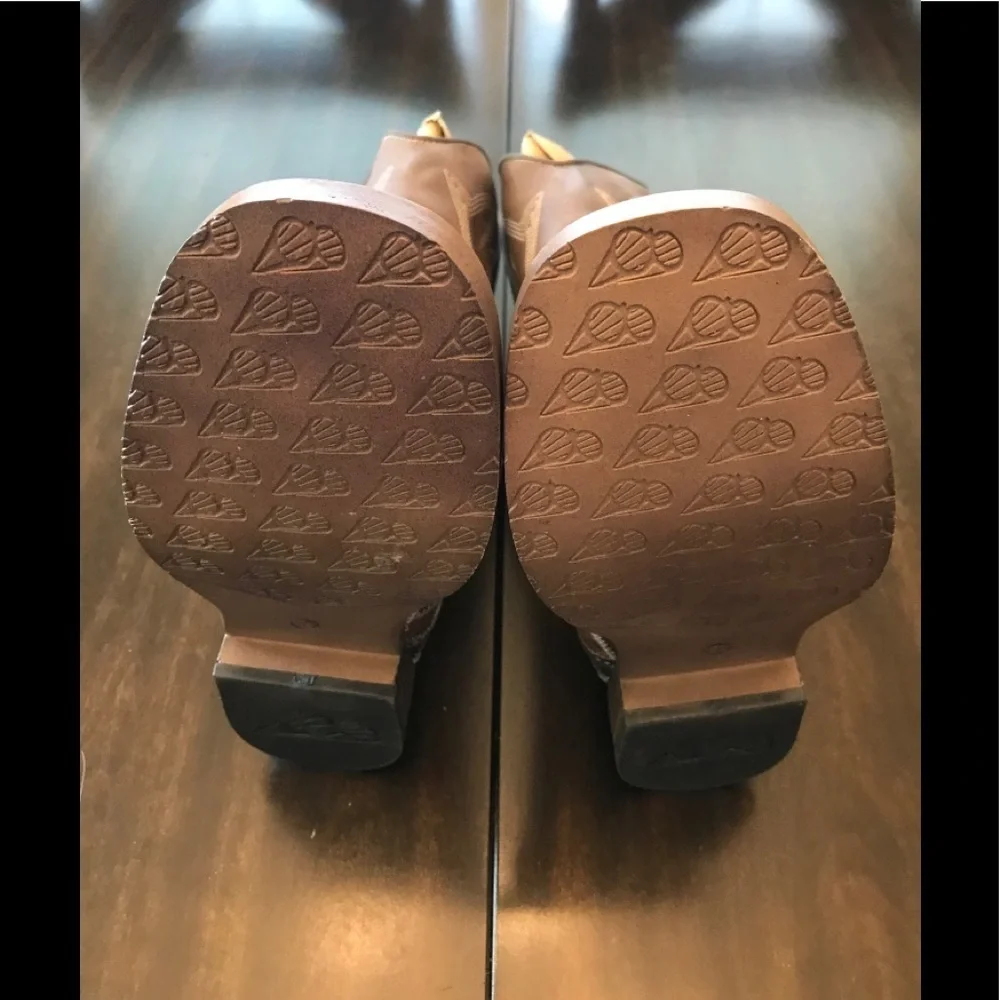 NEW Double Barrel Patchwork Boots with Square Toe